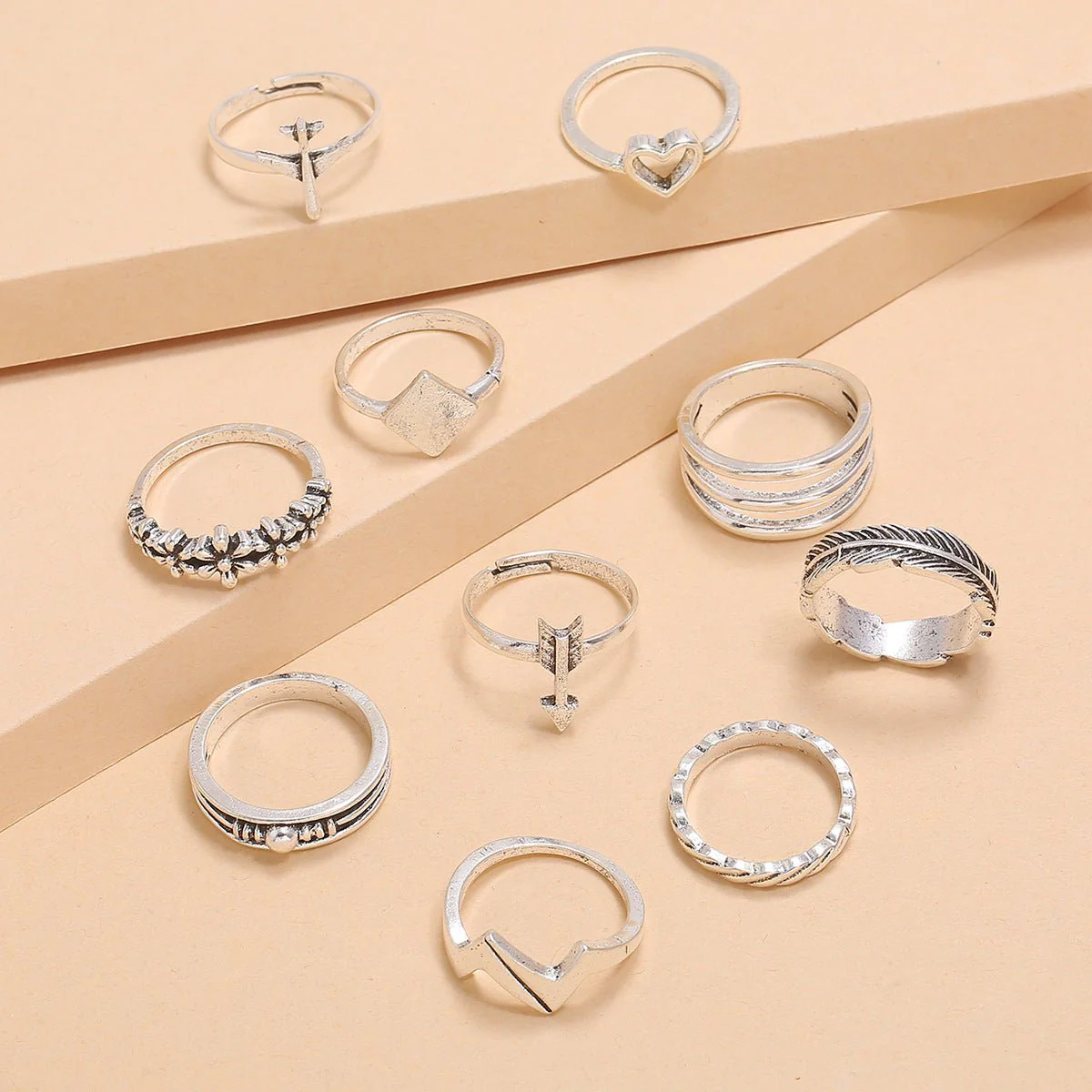 Boho-Chic Rings Set - Image 3