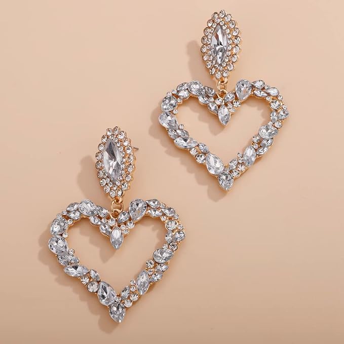 Crystal-Heart Earrings - Image 11