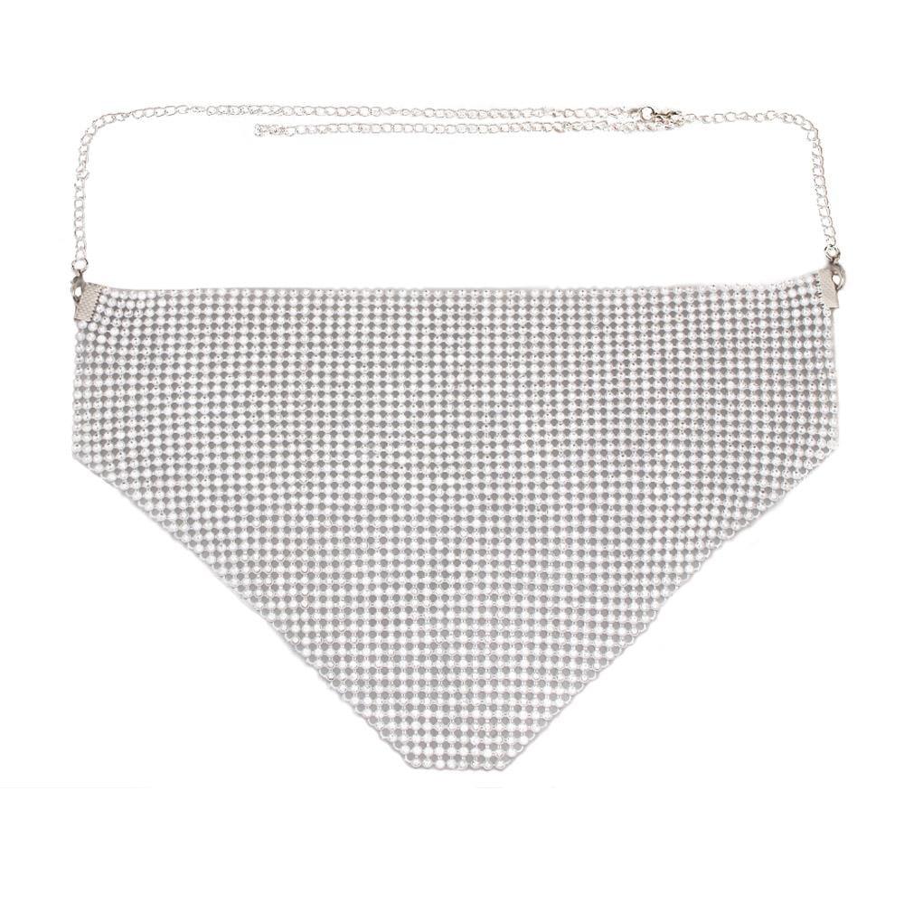 POP Rhinestone Mesh Necklace - Image 2