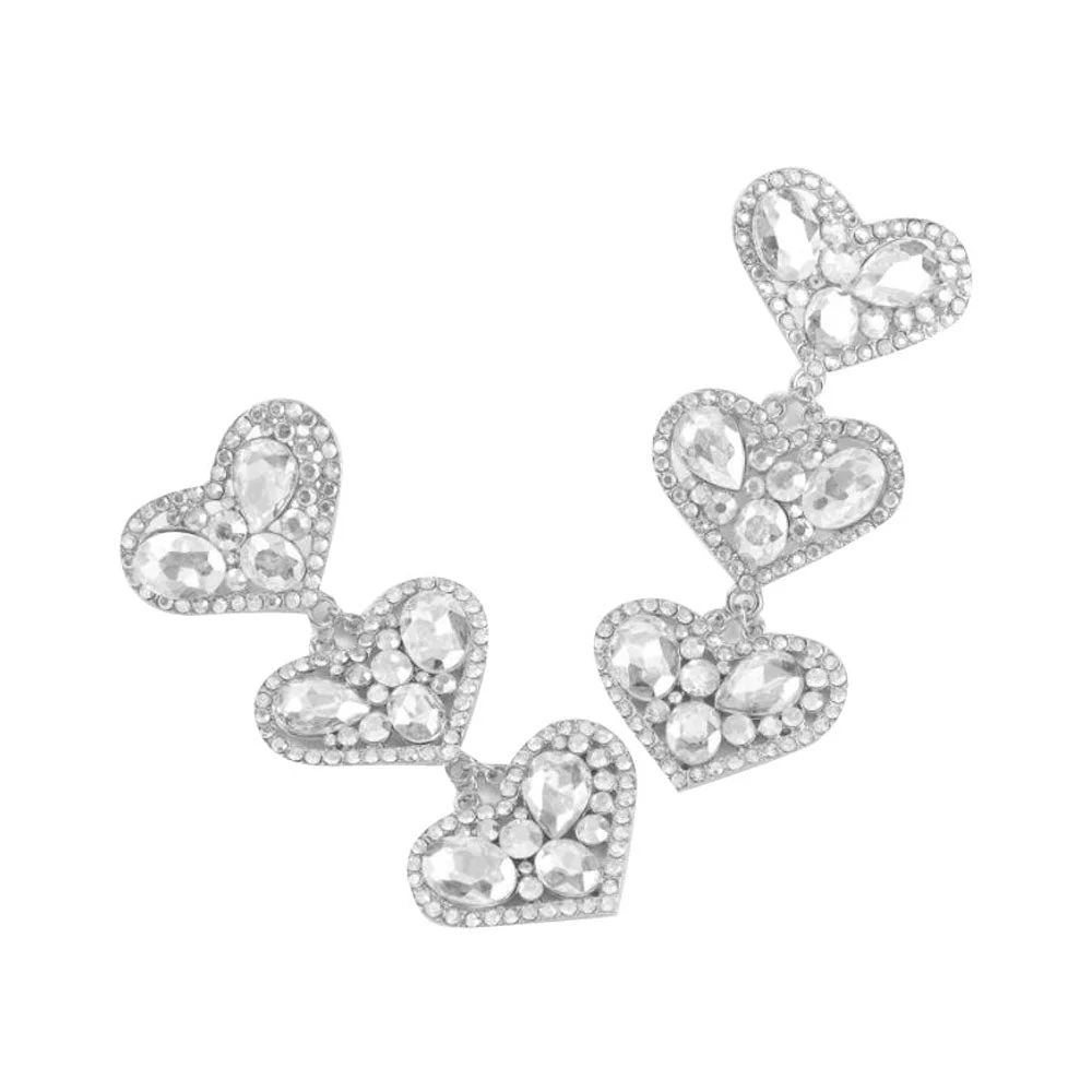Triplets-Heart Earrings - Image 12